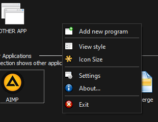 Total Editor - Program context menu